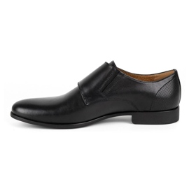 Kampol Men's formal monk shoes 341/15 black 1