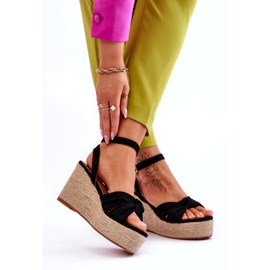 Women's Wedge Sandals Black Kendall 1 Women's Wedge Sandals Black Kendall 1