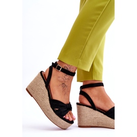 Women's Wedge Sandals Black Kendall 3