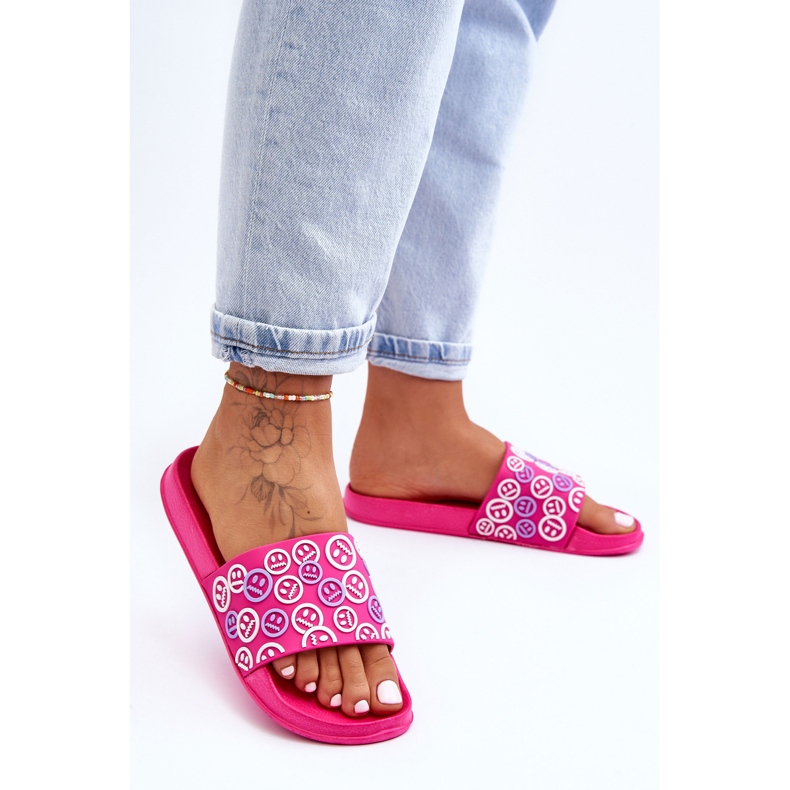 Women's Slippers With Emoticons Fuchsia Cosette pink 1