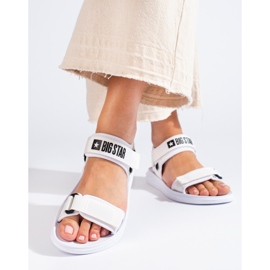 Women's white sandals Big Star HH274A026 1 Women's white sandals Big Star HH274A026 1