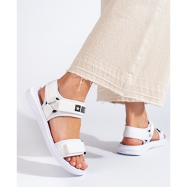 Women's white sandals Big Star HH274A026 2 Women's white sandals Big Star HH274A026 2