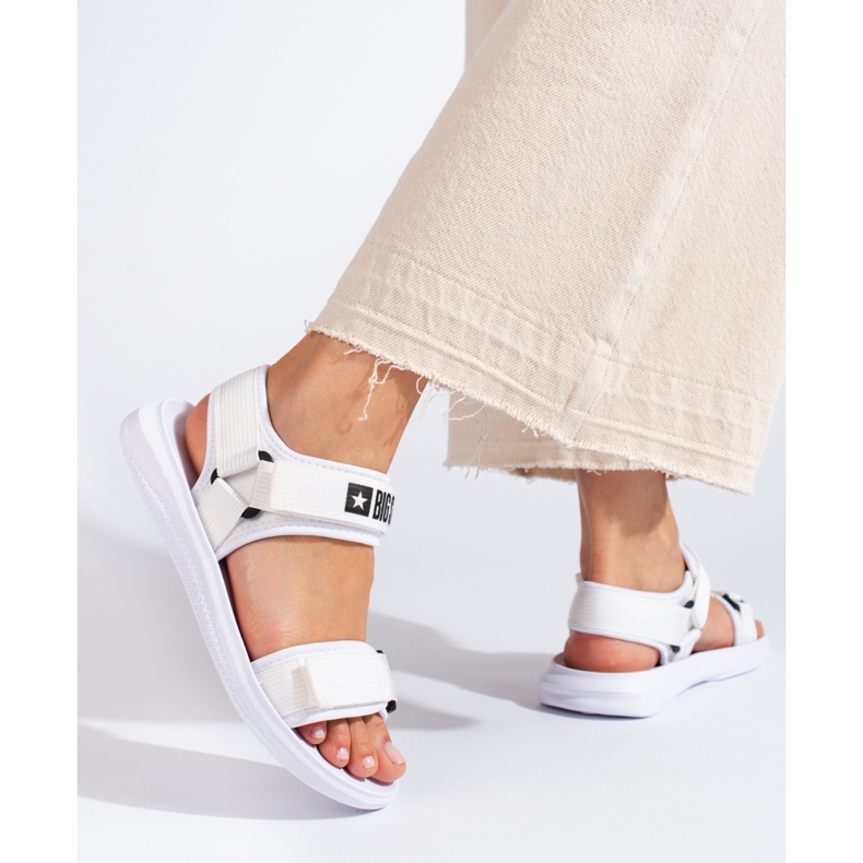 Women's white sandals Big Star HH274A026 2 Women's white sandals Big Star HH274A026 2