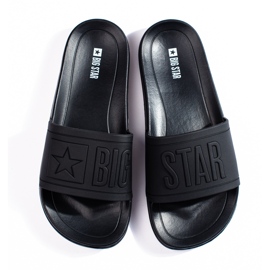 Big Star DD174690 men's black slippers 2