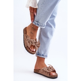 Corduroy Cork Slippers Dark Beige Summertime 2