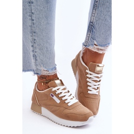 PM1 Merida Beige Leather Lace Up Platform Sports Shoes 2 PM1 Merida Beige Leather Lace Up Platform Sports Shoes 2
