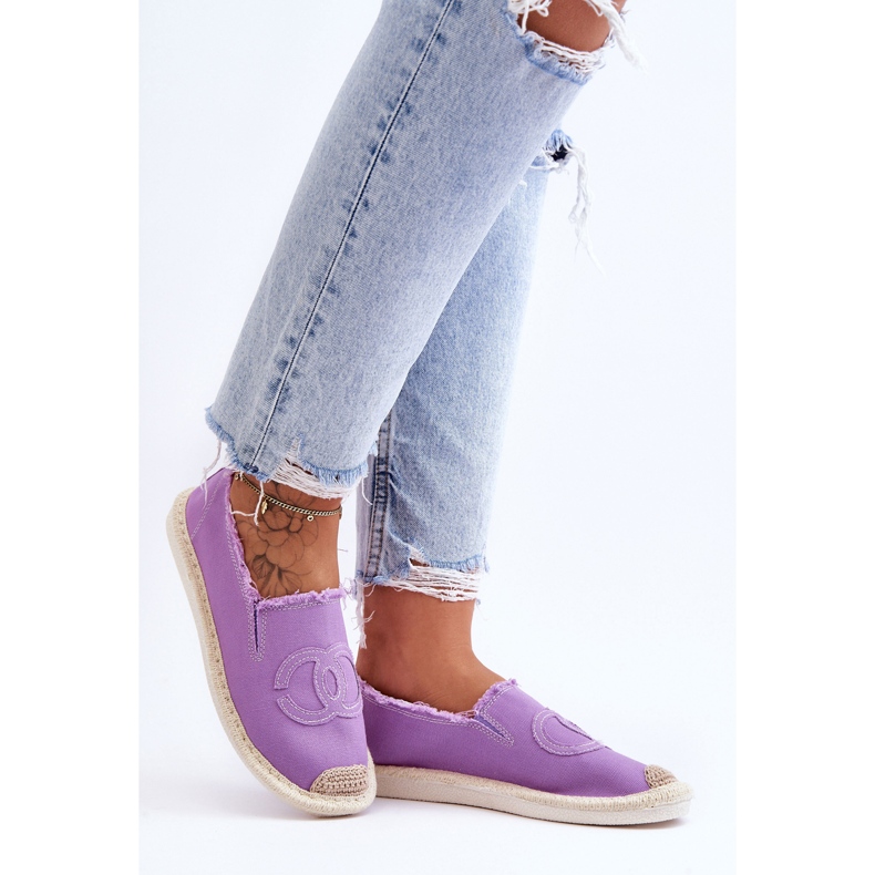 Classic Women's Espadrilles Violet Flaure purple 1