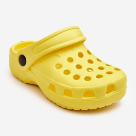 Children's Foam Crocs Slides Yellow Percy 1