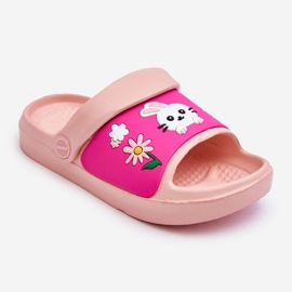 WJ1 Light Children's Sandals With Animal Motif Pink Rico 1