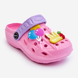 WJ1 Children's Foam Lightweight Crocs Sandals Pink Sweets 1