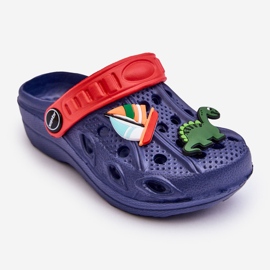Children's Foam Lightweight Crocs Sandals Navy Blue Sweets 1