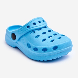 Kids Foam Slippers Light Blue Lucas 1