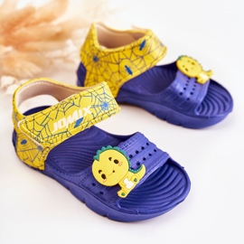 Light Foam Children's Sandals With Velcro Navy Blue Asti 1 Light Foam Children's Sandals With Velcro Navy Blue Asti 1