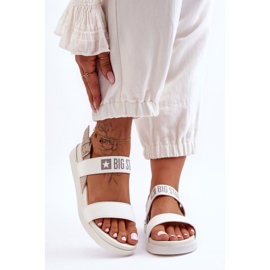 Women's Flat Sandals Big Star LL274939 White 2