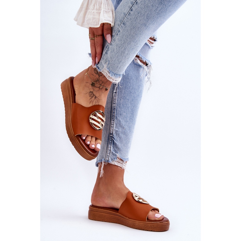 Women's Camel Secrets Embellished Slippers brown 2