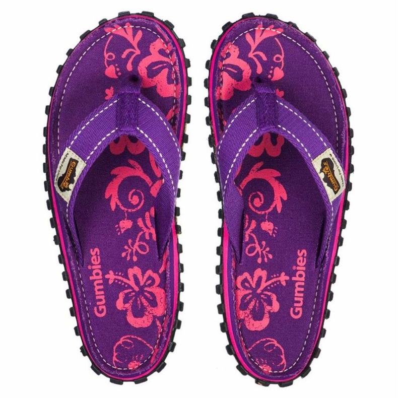 Gumbies Islander Canvas Flip Flops W G-IS-WN-PUHIB purple 2