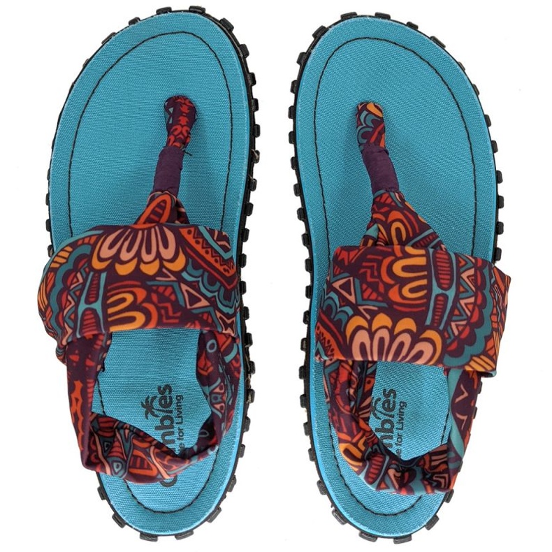 Gumbies Slingback Flip Flops W G-SB-WN-TRVN multicolored 1