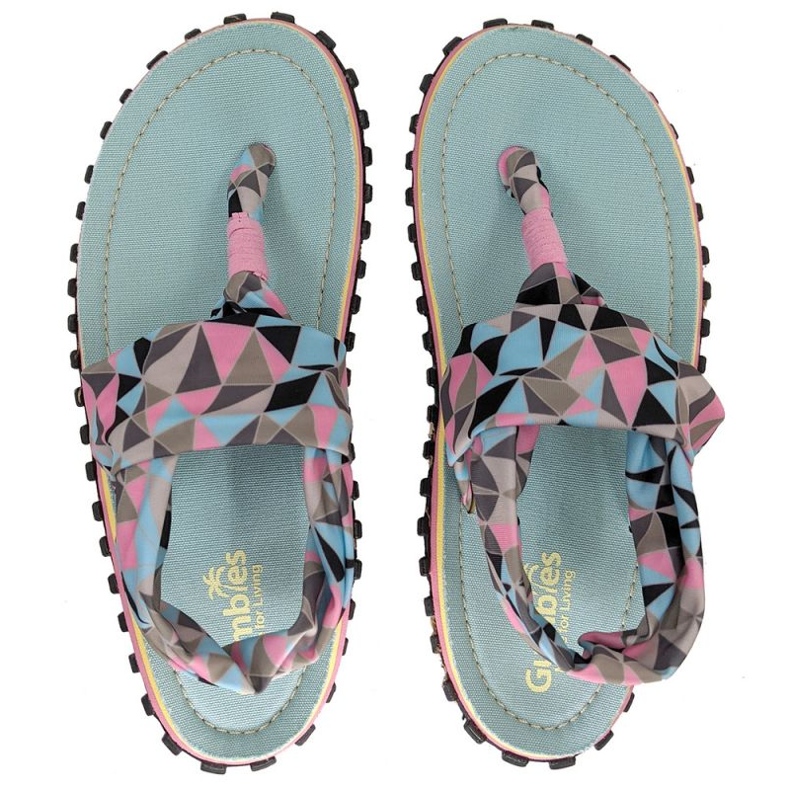 Gumbies Slingback Flip Flops W G-SB-WN-GEOM multicolored 1