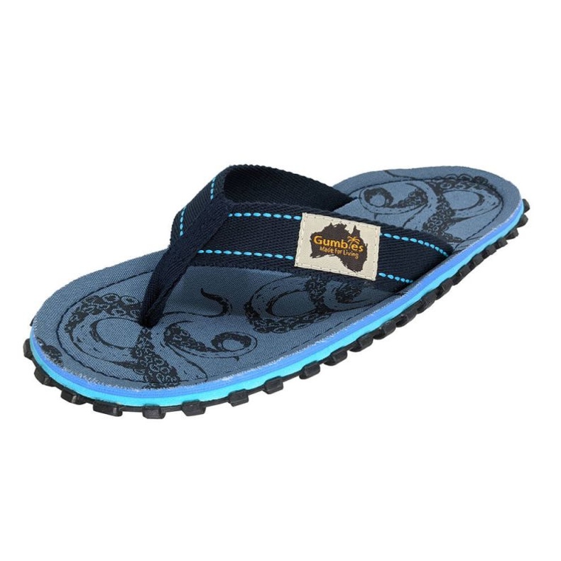 Gumbies Islander Abyss G-IS-MN-ABYSS flip-flops blue 2