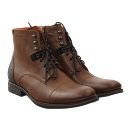 Winter tied boots Pilpol PC6009 brown 4 Winter tied boots Pilpol PC6009 brown 4