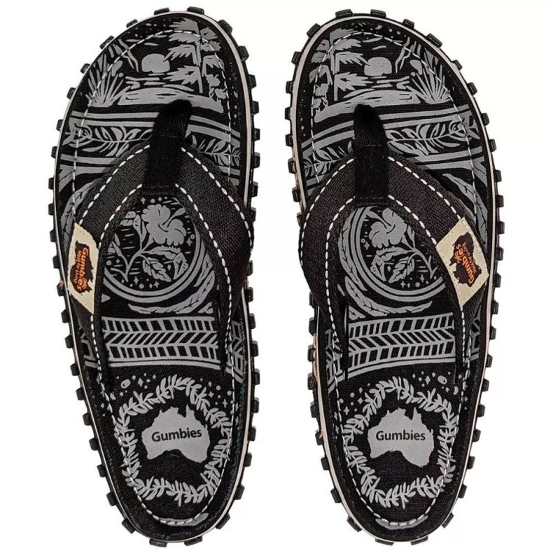 Gumbies Midnight Flip Flops GU-FFISL108 black 1