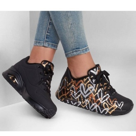 Shoes Skechers Uno Metallic Love W 155523/BKGD black 1