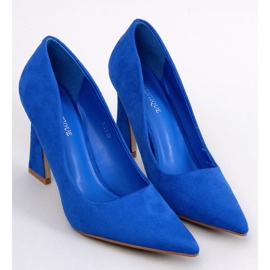 Valli Royal Blue heeled pumps 1