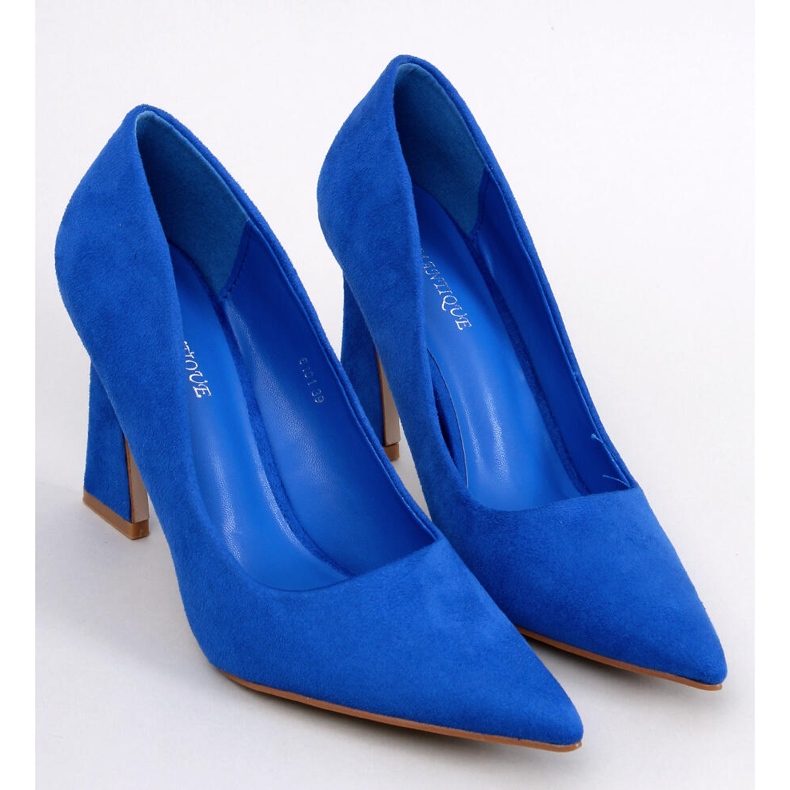 Valli Royal Blue heeled pumps 1