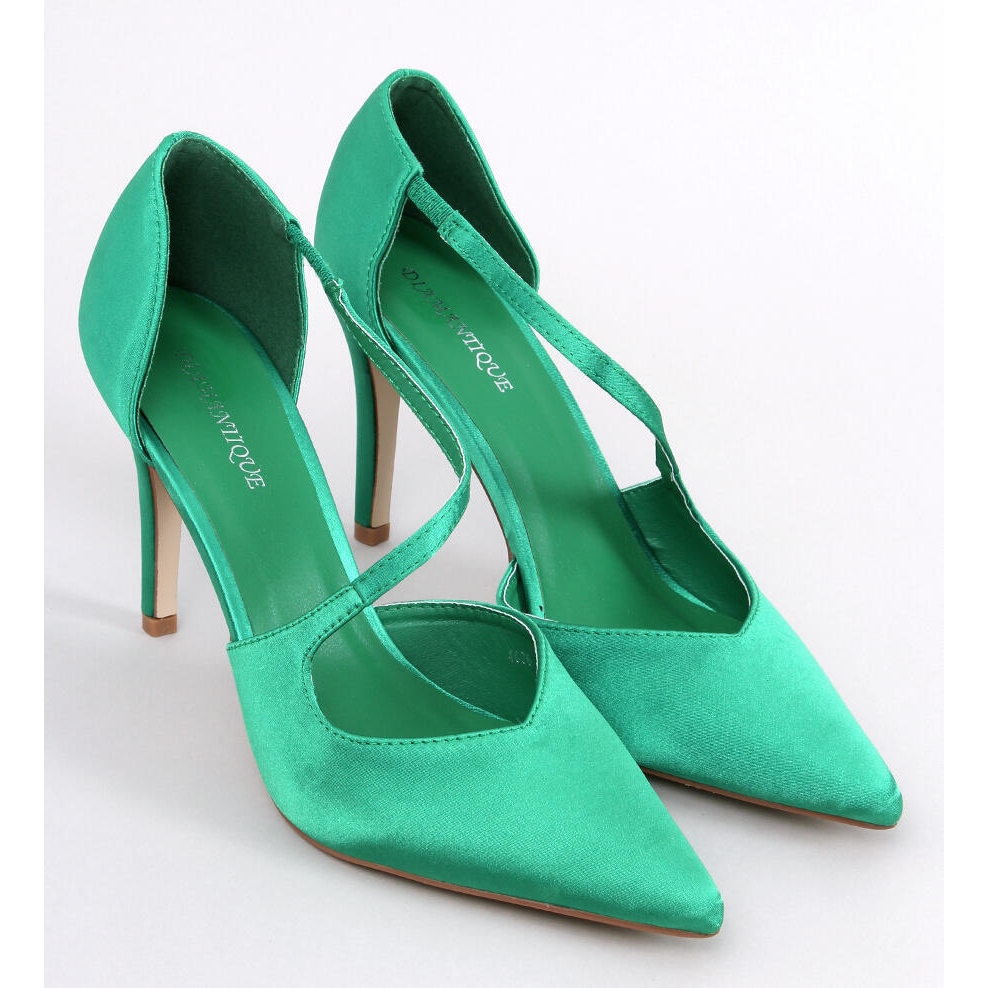 Vintoni Green women s asymmetrical high heels