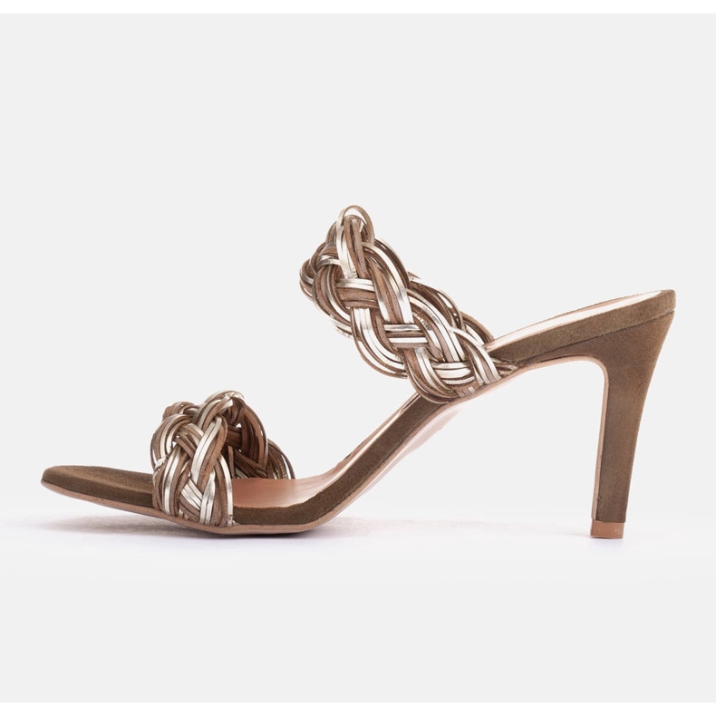 Marco Shoes Sandals with braided straps green 2