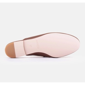 Marco Shoes Slippers with decoration brown 2