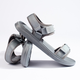 Big Star HH174843 men's gray sandals grey 2