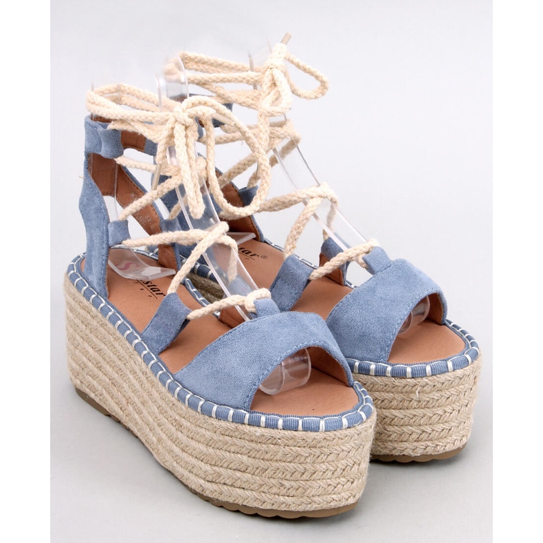 Marge L.BLUE wedge espadrilles 1