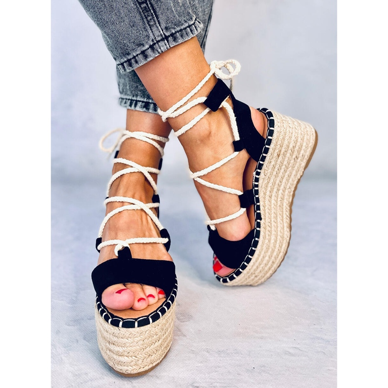 Marge Black wedge espadrilles 1