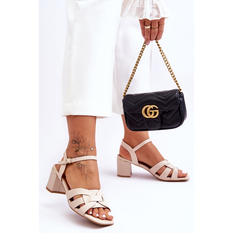 Classic Sandals Beige Misty High Heels 1