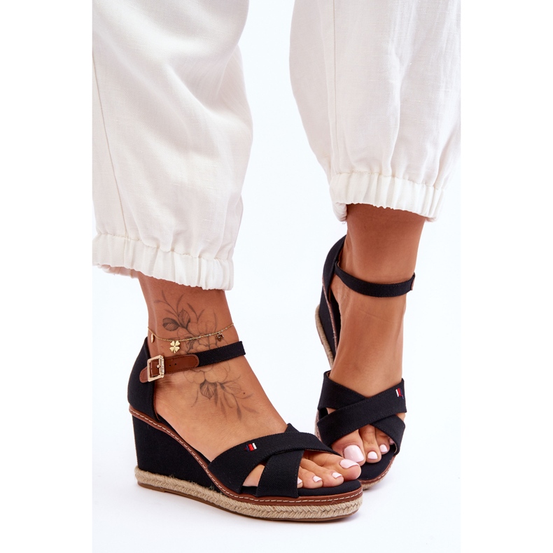 Women's Wedge Sandals Black Janet 2