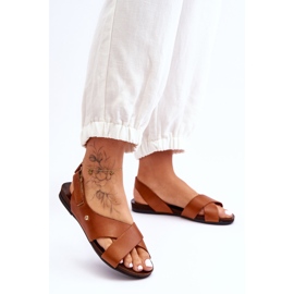 Lemar Leather Sandals With Brown Addison 1