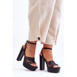 Sandals On A High Heel Black Maya 2