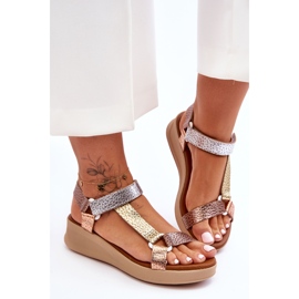 Leather Sandals Maciejka L5186-25 Gold golden 1 Leather Sandals Maciejka L5186-25 Gold golden 1