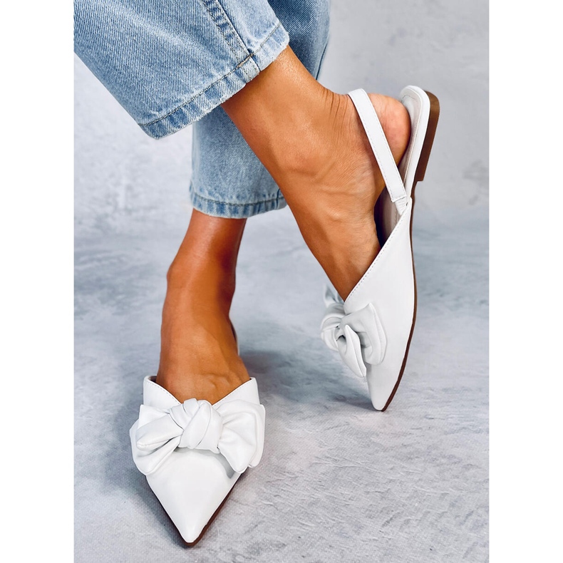 Open heel ballet flats from Loon White 1