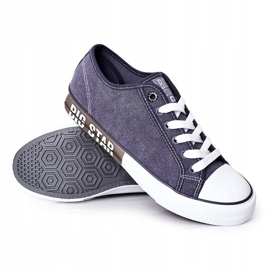 Men's Big Star HH174047 Navy blue sneakers 2