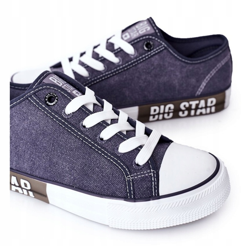 Men's Big Star HH174047 Navy blue sneakers 3