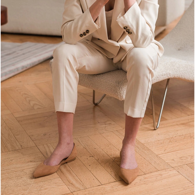 Marco Shoes Ballet flats with a heel brown 1