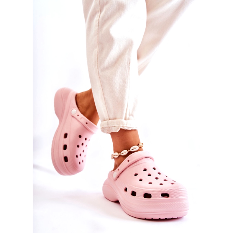 Women's Foam Slippers Crocs Pink Coline 2