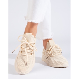 Women's beige sports shoes LL274714 Big Star 1