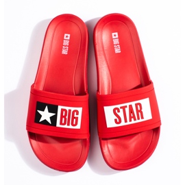 Red men's slippers Big Star DD174702 1