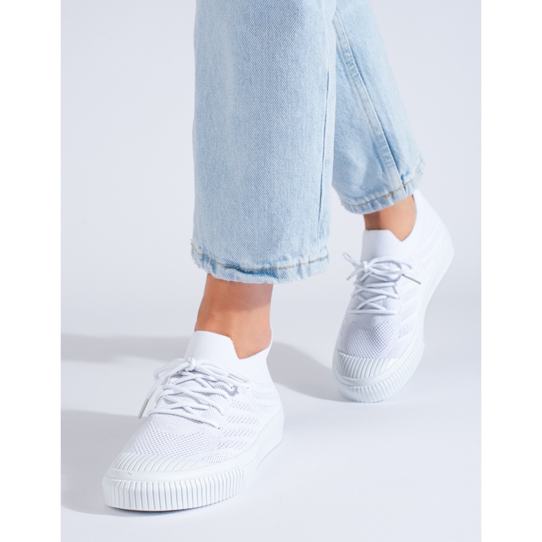 Women's textile sneakers white Shelovet 1 Women's textile sneakers white Shelovet 1