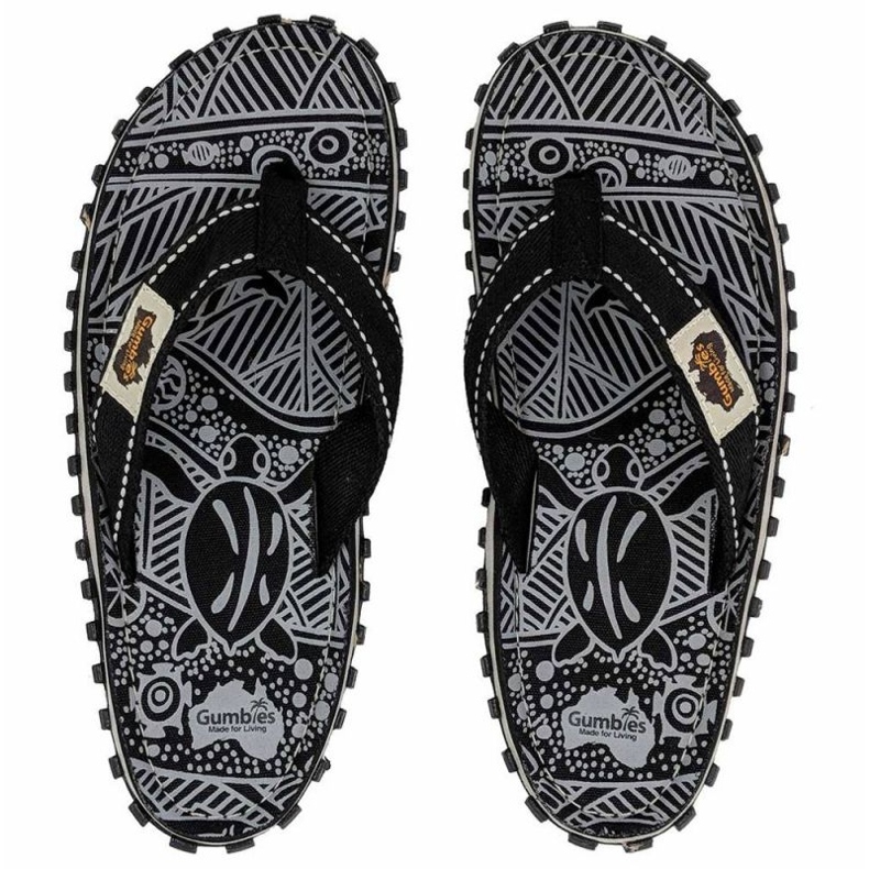 Gumbies Islander Flip Flops G-IS-UNI-BLSIG black 1