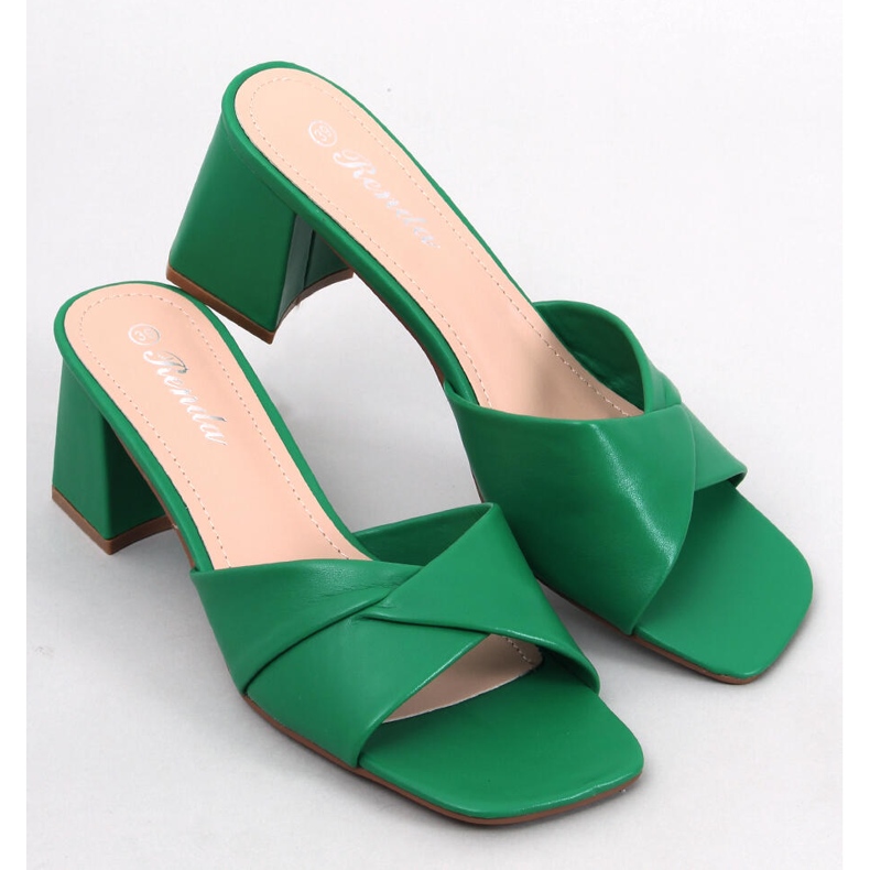Poncia Green low heel sandals 1 Poncia Green low heel sandals 1
