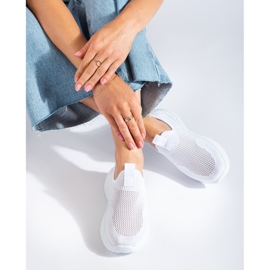 Shelovet classic white sports shoes 1